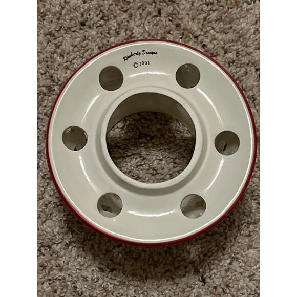 Kimberly Designs Votive Candle Shade Topper 2001 Flower Tea Light - Picture 4 of 5